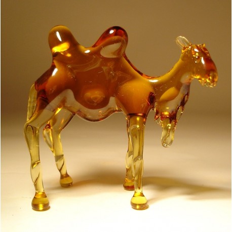 Glass Camel Figurine
