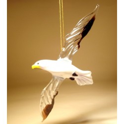 Glass Seagull Albatross Ornament