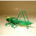 Glass Cricket Grasshopper Figurine