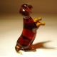 Glass Wiener Dog Figurine