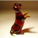 Glass Wiener Dog Figurine
