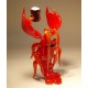 Red Glass Lobster with a Beer Keg