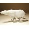 Glass White Polar  Bear Figurine
