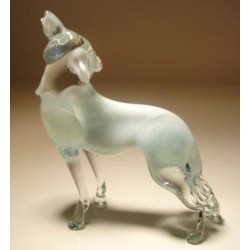 Glass Polar Wolf Figurine