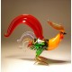 Glass Red Fighter Rooster