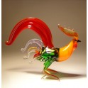 Glass Red Fighter Rooster