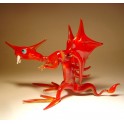 Glass Red Dragon Figurine