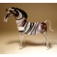 Glass Zebra Figurine
