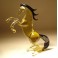 Glass Rearing Horse Figurine