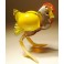 Yellow Glass Chicken Figurine