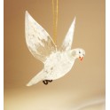 Glass Pigeon Dove Ornament