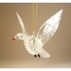 Glass Hanging Dove Pigeon Ornament
