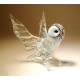 Glass Polar Owl Figurine