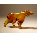 Glass Brown Bear Figurine