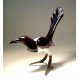 Glass Bird Magpie Figurine