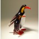 Glass Penguin with Baby Figurine
