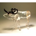 Glass Reindeer Figurine