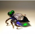Glass Green-Eyed Fly Figurine