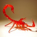 Glass Scorpion Figurine red