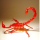 Red Glass Scorpion Figurine
