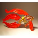 Red Glass Betta Fish Figurine