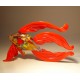 Red Glass Betta Fish Figurine