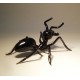 Glass Black Ant Figurine