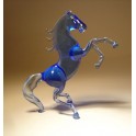 Glass Rearing Horse Figurine