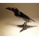 Glass Raven Crow Figuirne