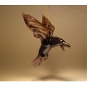 Glass Raven Crow Ornament