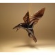 Glass Raven Crow Ornament