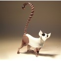 Glass Monkey Lemur Figurine