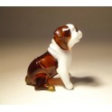 Glass Dog English Bulldog - Sitting