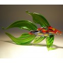 Green Glass Betta Fish Figurine