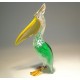 Glass Pelican Figurine