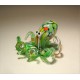 green glass octopus figurine