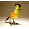 Glass Hoopoe Bird Figurine