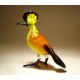 Glass Hoopoe Bird Figurine