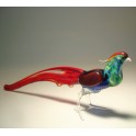 Glass Pheasant Figurine