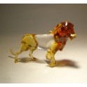 Glass African Lion Figurine