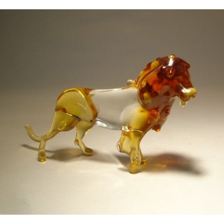 glass lion figurine