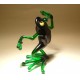 Glass Dancing Frog  Figurine 1
