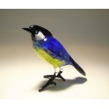 Glass Tit Bird Figurine
