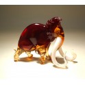 Glass Mammoth Figurine