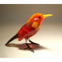 Glass Red Bird Figurine